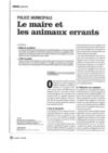 Le maire et les animaux errants
