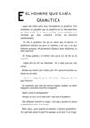 EL HOMBRE QUE SABÍA GRAMÁTICA