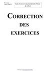 Les états et changements d'état de l'eau (Correction des exercices - Version 2010)