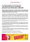 Communiqué de presse Rencontres du Numérique 2011
