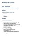 Record of CPD Sally 2009-2010
