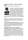 The Basics of Cycling