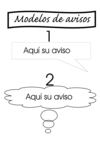 Modelos de Avisos