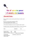Fin d'année pour l'école de tennis ! 