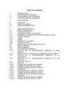Tabla de Contenido Proyecto Medio Ambiente