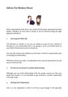 Advice For Broken Heart