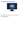 Computers & Accessories - AOC 20-Inch LCD Monitor