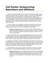 Call Center Outsourcing: Nearshore and Offshore