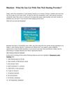 BlueHost - Is The Web Hosting Provider Worth Reliable? Review Reveals The Truth! 