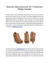 Givenchy Spring Summer 2011 Fisherman Wedge Sandals