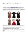 Style and Fashion Tips: Romp Into Summer 