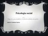 Psicología social