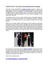 Fashion for 2011: Yves Saint Laurent Spring Summer Campaign
