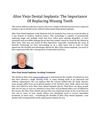 Aliso Viejo Dental Implants: The Importance Of Replacing Missing Teeth