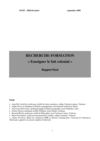 Recherche Formation Fait Colonial