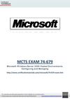 MICROSOFT MCTS 74-679