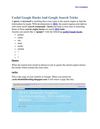 Useful Google Hacks And Google Search Tricks