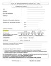 Fiche de renseignement