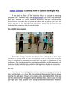 Dance Lessons: Learning How to Dance The Right Way