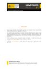 Boletín de novedades nº 51 del Centro de Documentación Cultural