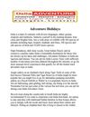 Adventure Holidays