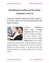 Rehabilitation Staffing and Recruiting Companies in the US