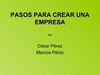 pasos para crear una empresa