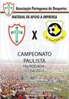 Material de imprensa Portuguesa x São Bernardo