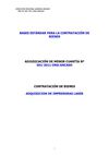Bases para la adquisición de impresoras