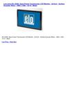 Computers & Accessories - Elo 2239L Open-Frame Touchscreen LCD Monitor - 22-Inch - Surface Acoustic Wave - 1680 x...
