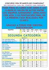 FASE FINAL SEGUNDA CATEGORIA Lunes a las 11.00