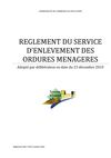 Règlement Ordures Ménagères