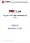Guide d'utilisation du logiciel PROexo