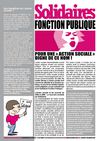 quatre pages de la campagne Solidaires fonction publique