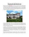 Choosing the Right Villa for Rent