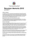 MEMORIA. 2010. Eugenio Matos G. Embajada Dom. en La Haya, Holanda. Republica Dominicana