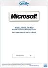 Free MICROSOFT 70-178 Practice Test