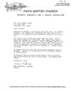 Faith Baptist Testimonial
