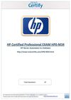Free HP HP0-M34 Practice Test