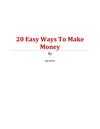 Myths About Easy Ways To Make Money For Real