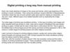 Digital printing a long way from manual 