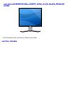 Computers & Accessories - LCD MONITOR DELL,1908FPF, SVGA, 19 LCD, BLACK, REGULAR STAND