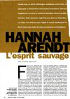Hannah Arendt esprit sauvage