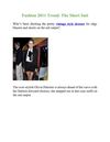 Fashion 2011 Trend: The Short Suit