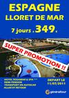 LLORET DE MAR PROMOTIONS DEPART 11/07 !