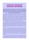 las tic proceso de aprendizaje enseñanza 