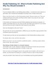 Kindle Publishing 101 What Is Kindle Publishing And Why You Should Consider It