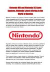 Nintendo Wii and Nintendo DS Game Systems, Nintendo Latest offering in the World of Gaming 