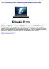 Computers & Accessories - Lenovo ThinkPad Edge 4GB HDMI Dual Core Laptop