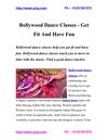 Bollywood Dance Classes - Get Fit And Have Fun